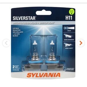 SYLVANIA‎ H11 SILVERSTAR HALOGEN HEADLIGHT BULB, 2 PACK